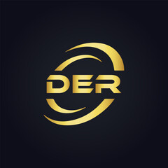 DER logo. D E R design. White DER letter. DER, D E R letter logo design. D E R letter logo design in FIVE, FOUR, THREE, style. letter logo set in one artboard. D E R letter logo vector design.