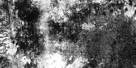 Black and white stain old concrete texture grunge overlay isolated decorative vintage background.