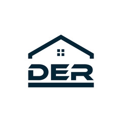 DER logo. D E R design. White DER letter. DER, D E R letter logo design. D E R letter logo design in FIVE, FOUR, THREE, style. letter logo set in one artboard. D E R letter logo vector design.