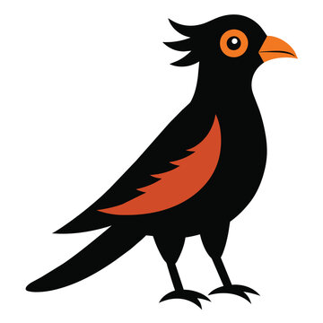 recommend clip art: Solid color Cuckoo animal vector design