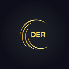 DER logo. D E R design. White DER letter. DER, D E R letter logo design. D E R letter logo design in FIVE, FOUR, THREE, style. letter logo set in one artboard. D E R letter logo vector design.