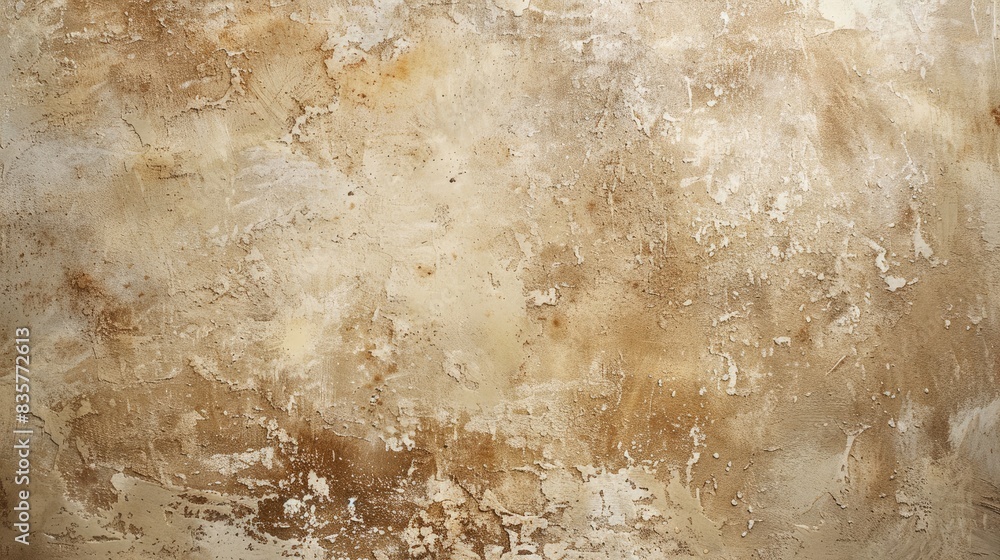 Wall mural textured concrete surface in light brown shade with room for text - Wall murals