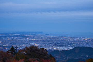 神奈川県　大山阿夫利神社からの眺望
