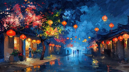 Naklejka premium lights in night