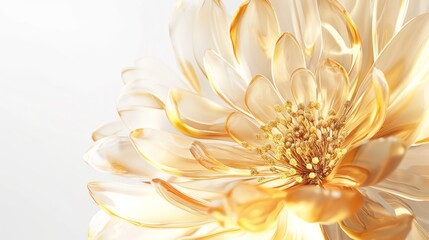 Fototapeta premium crystalized flower
