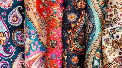 Variety of textile digital designs for women s clothing inspired by Mughal paisley baroque and geometric motifs ideal for print on fabric and garment decoration in the textile sector