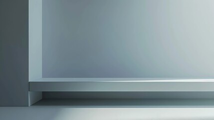 Obraz premium Empty gray studio background. Can use for displaying and presentation product.