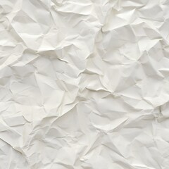 Obraz premium Timeless Elegance: Seamless White Crumpled Paper Background