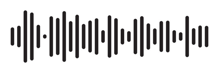 Sound wave set. Sound waves, Equalizer, Audio waves, Radio signal, Music. Recording. Vector illustration on white background in eps 10.