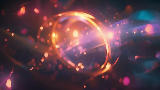 An artistic representation of a W boson as a bridge between two quarks facilitating the transfer of energy and mediating the weak force.