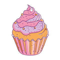 bold and simple Cupcake for kids
