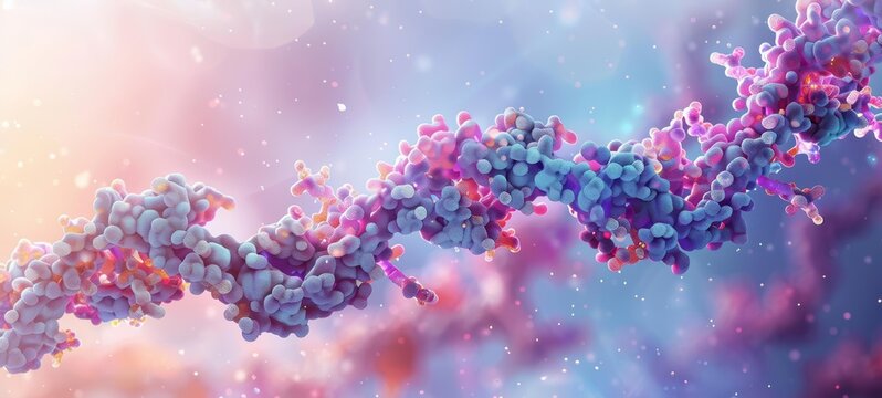 Protein XPD in nucleotide excision repair, high-definition, soft natural light, detailed molecular structure, vibrant and precise, scientific focus
