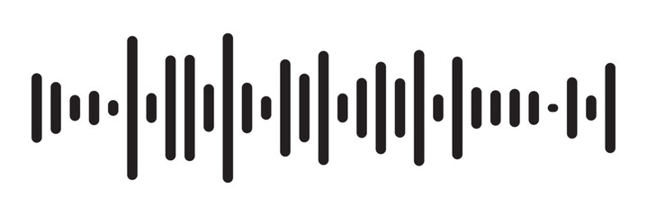 Sound wave set. Sound waves, Equalizer, Audio waves, Radio signal, Music. Recording. Vector illustration on white background in eps 10.