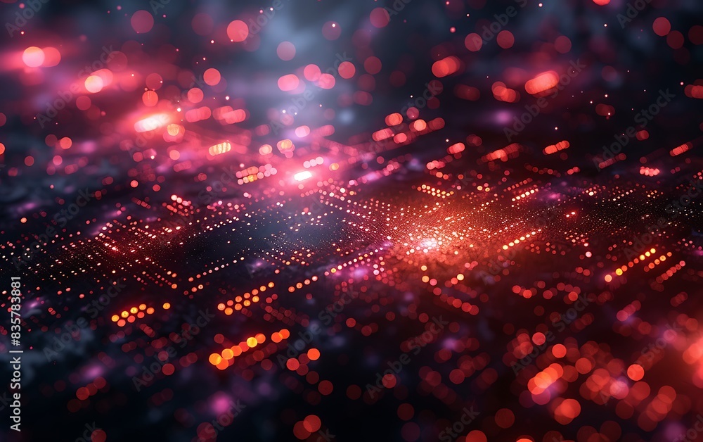 Poster abstract tech background,digital data transfer visualization graphic