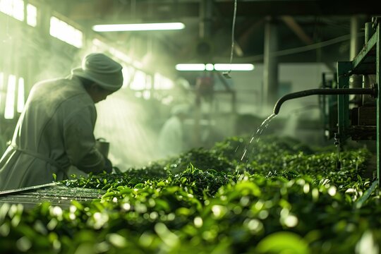 Tea processing factory 
