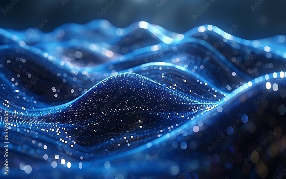 Poster abstract tech background,digital data transfer visualization graphic