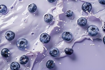 Jagody w jogurcie - świeżość i smak w pastelowych odcieniach