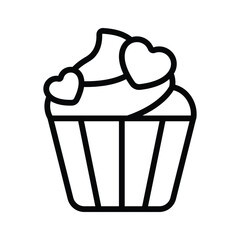 Download this creatively crafted icon of cupcake, confectionery item
