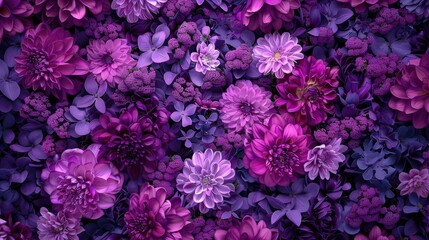 Vivid purple floral backdrop picture