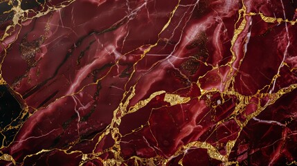 Rosso Levanto color marble luxury, with gold streaks, website background 