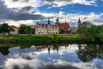 Obraz premium Residenzschloss mit Mulde in Dessau
