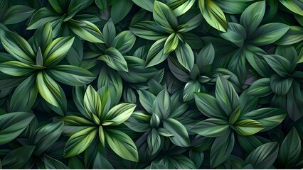 green leaves background