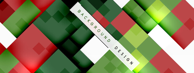 Dynamic colorful squares background. Vector Illustration For Wallpaper, Banner, Background, Card, Book Illustration, landing page