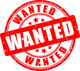 Wanted red grunge stamp © Arcady