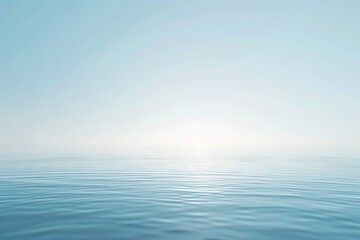 Fototapeta premium Smooth gradient background transitioning from light blue to white, evoking tranquility