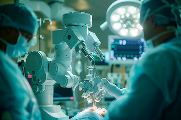 
Robotic Surgery in a Hospital An advanced operating room