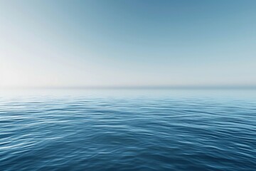 Fototapeta premium Smooth gradient background transitioning from light blue to white, evoking tranquility