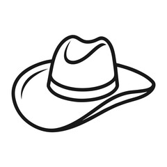 cowboy hat isolated on white background 