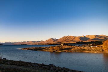 Golden hour at the lake