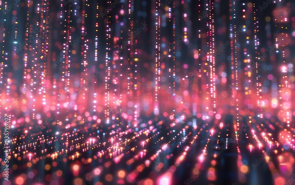 Poster abstract tech background,digital data transfer visualization graphic