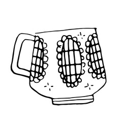 Elegant Tea Cup Hand Drawn