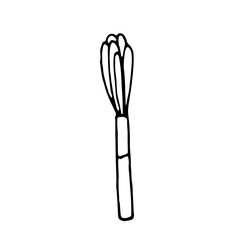 Kitchen Utensils Doodle Hand Drawn