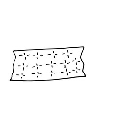 Tape Abstract Line Art Hand Drawn