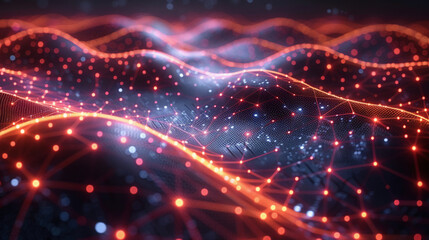 Fototapeta premium Captivating Data Visualization Chart with Network Graphics