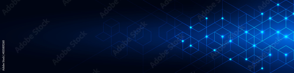 Aufkleber Abstract vector background with simple geometric figures and dots. Graphic design element and polygonal shape pattern