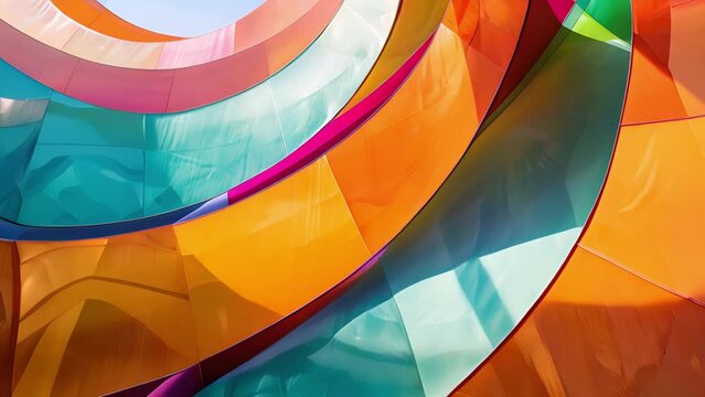 An abstract photograph showing eight curved lines intersecting and overlapping mirroring the concept of octets.
