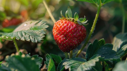 Strawberry Fragaria x ananassa is a plant based food option