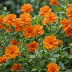 orange flowers background
