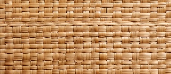 Obraz premium An assortment of different textures and patterns, such as wicker, wood, mesh, and stripes, provide an appealing backdrop in the copy space image.