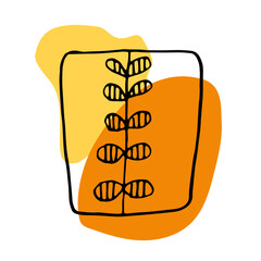 Abstract Blob Line Art Hand Drawn Organic