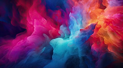 Abstract multicolored swirls and curves, resembling a colorful galaxy or nebula
