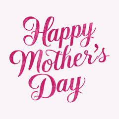 Obraz premium Happy mother's day typography in vector