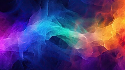 Obraz premium Abstract multicolored swirls and curves, resembling a colorful galaxy or nebula