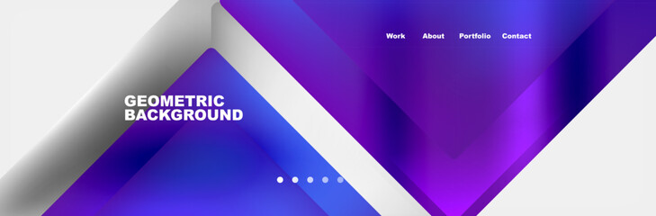 Triangle minimal web site page background design. Vector Illustration For Wallpaper, Banner, Background, Card, Book Illustration, landing page