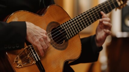 Obraz premium Classical Guitar in Studio 