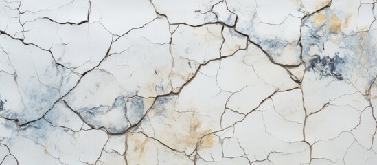 White ceramic with cracks forming an intricate texture, ideal as a backdrop for copy space image.
